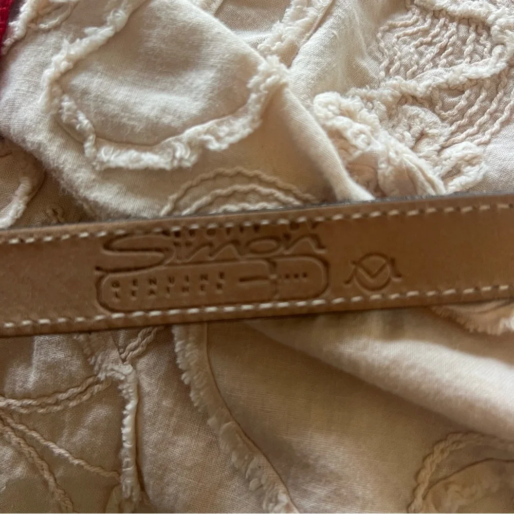 Vintage 90s B.B. Simon Deer Animal Print Fur Belt Womens S/M